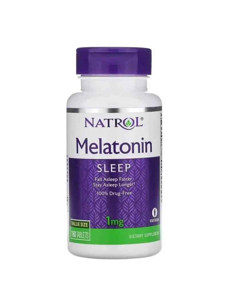 Natrol Melatonín 1 mg (Melatonín) 180 vegetariánskych tabliet