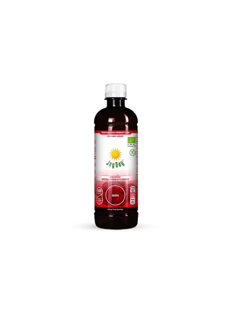 LIVING FOOD Probiotický nápoj koncentrát RADOSŤ DAY (BIO) 500 ml Hloh