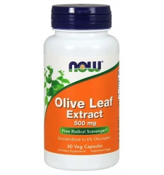 NOW FOODS Extrakt z olivových listov 500 mg (Extrakt z listov olív) 60 vegetariánskych kapsúl