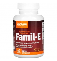 JARROW FORMULAS Family-E (komplex vitamínu E) 60 mäkkých gélov