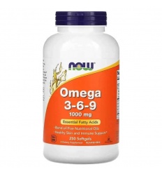 NOW FOODS Omega 3-6-9 1000 mg 250 mäkkých gélov