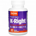 JARROW FORMULAS K-Right (komplex vitamínu K) 60 mäkkých gél