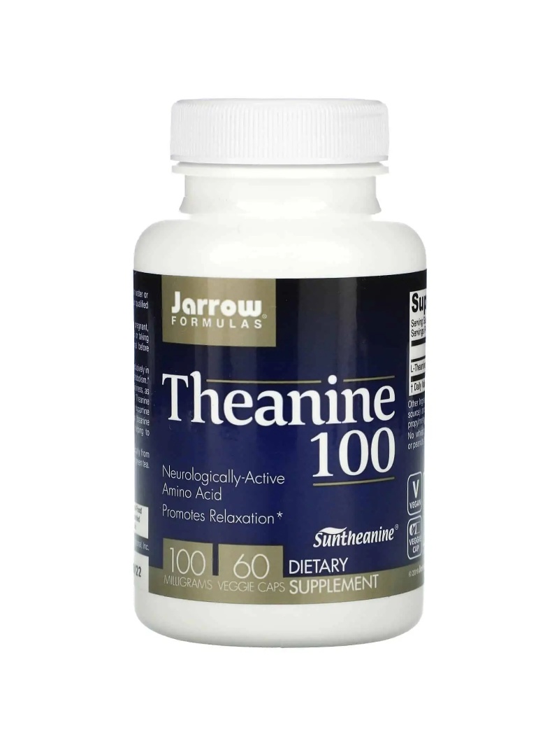 JARROW FORMULAS Theanín 100 mg (L-Theanín) 60 vegetariánskych kapsúl