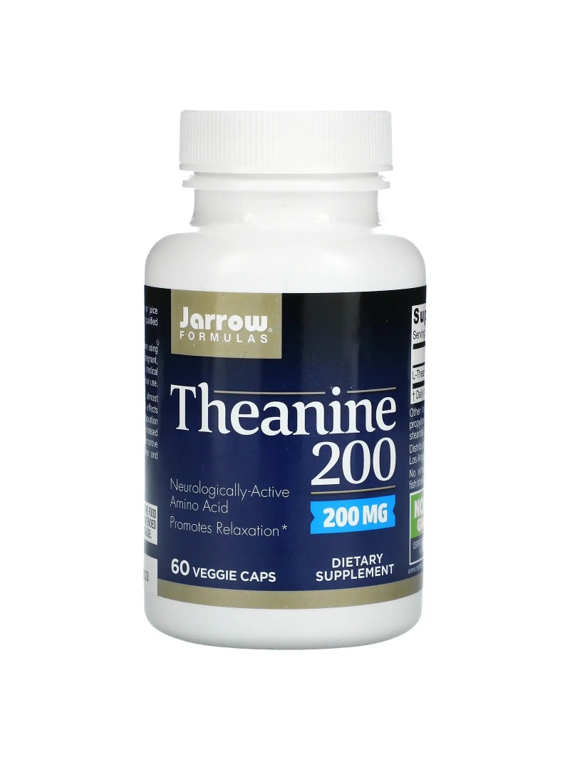 JARROW FORMULAS Theanín 200 mg (L-theanín) 60 vegetariánskych kapsúl