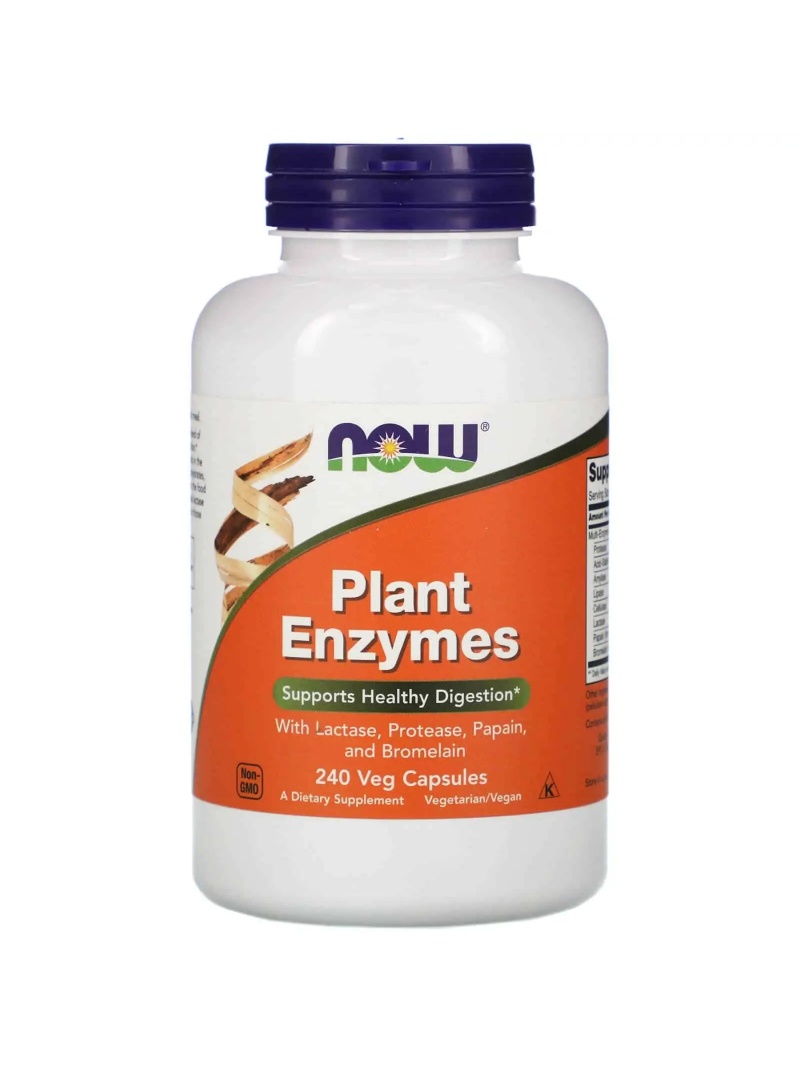 NOW FOODS Rastlinné Enzymes 240 vegetariánskych kapsúl