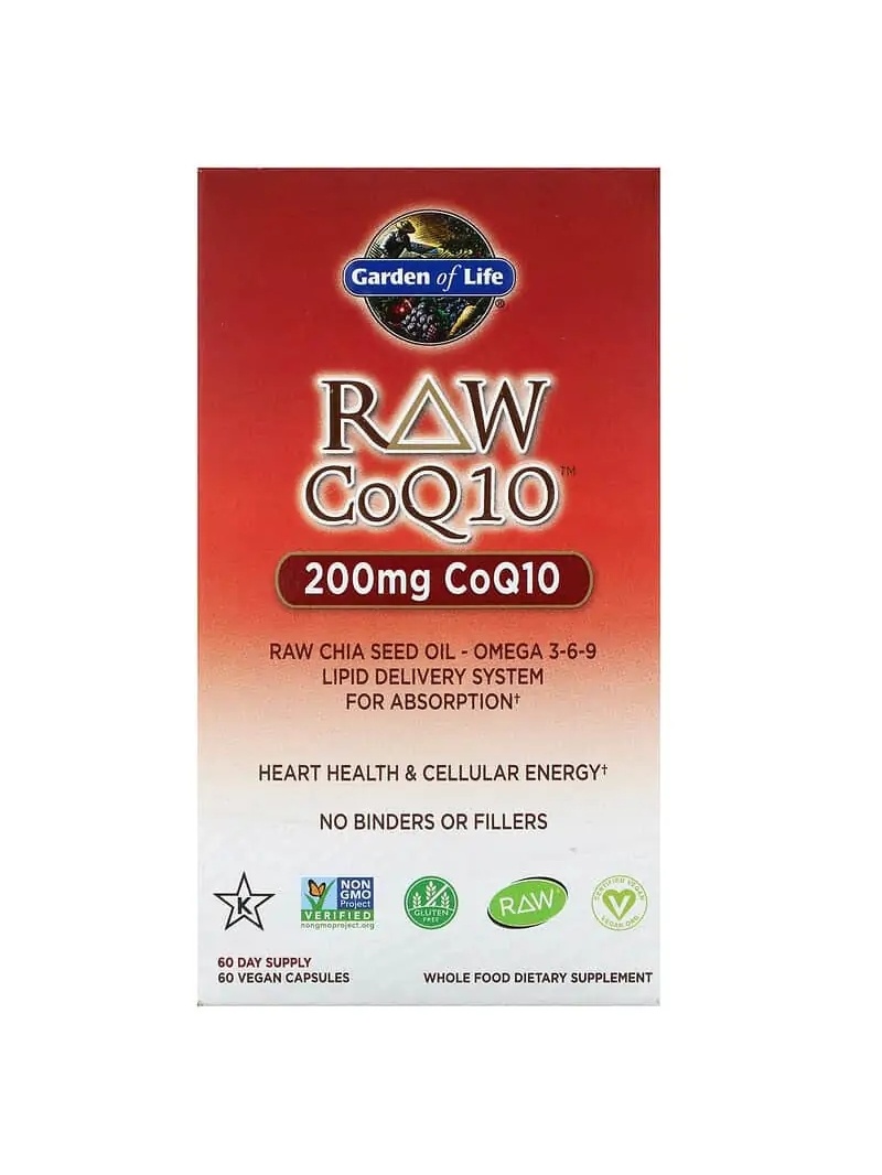 GARDEN OF LIFE RAW CoQ10 (CoQ10) 60 vegetariánskych kapsúl