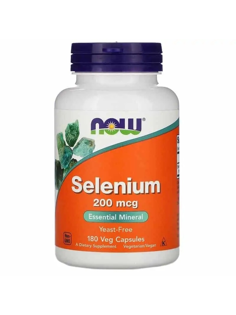 NOW FOODS Selén 200 mcg (Selén) 180 veganských kapsúl