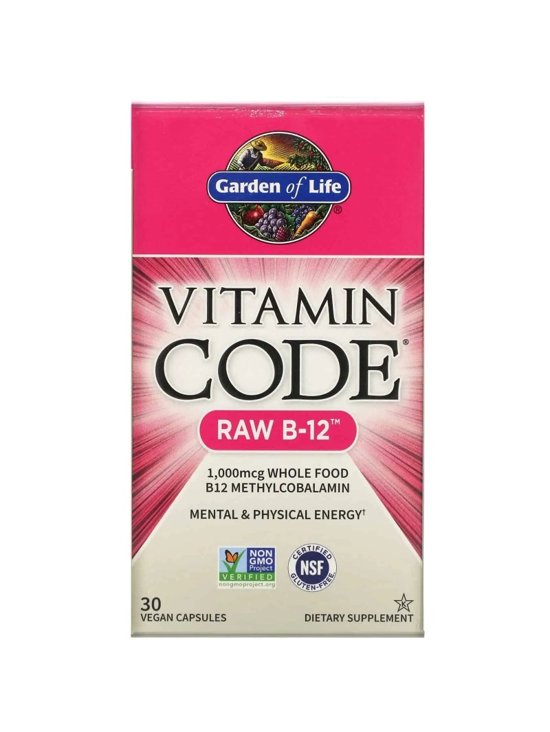ZÁHRADA ŽIVOTA Vitamín Kód RAW B-12 30 vegetariánskych kapsúl
