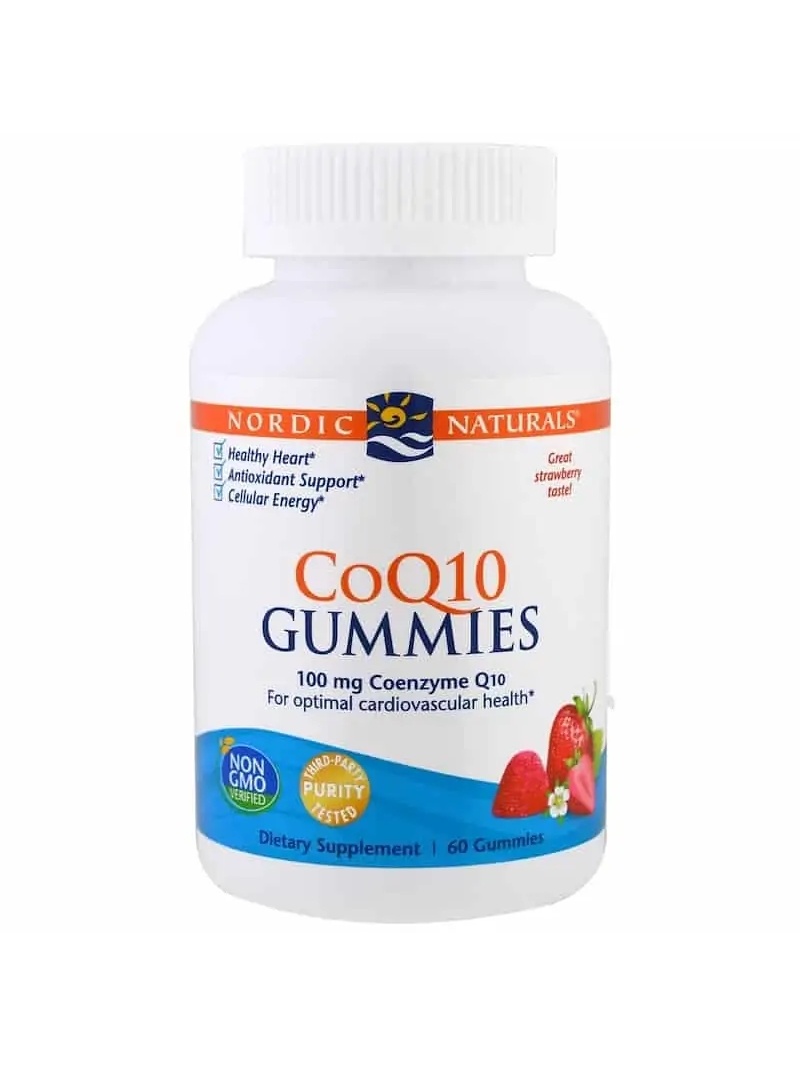 NORDIC NATURALS CoQ10 Gummies (koenzým Q10) 60 Jahodových Gummies
