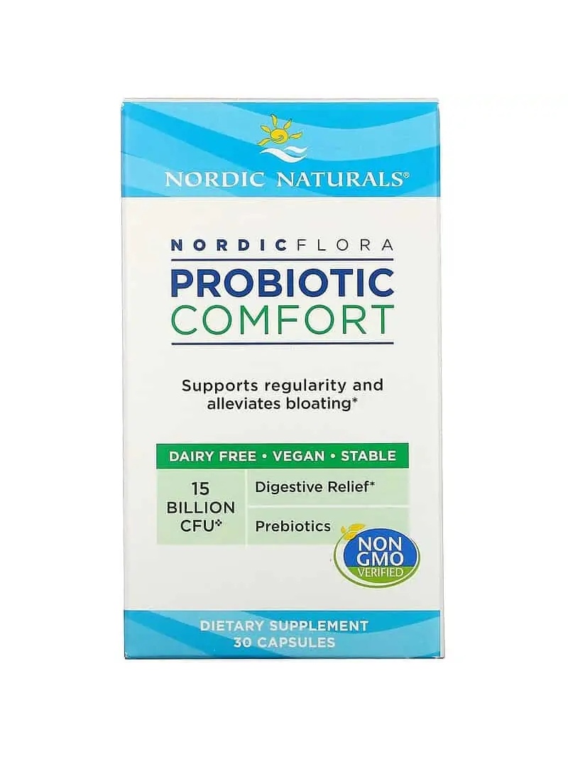 NORDIC NATURALS Nordic Flora Probiotický komfort (trávenie, podpora čriev) 30 kapsúl