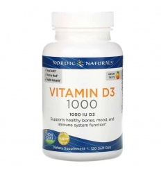 NORDIC NATURALS Severský vitamín D3 1000 IU (vitamín D3) 120 balíčkov