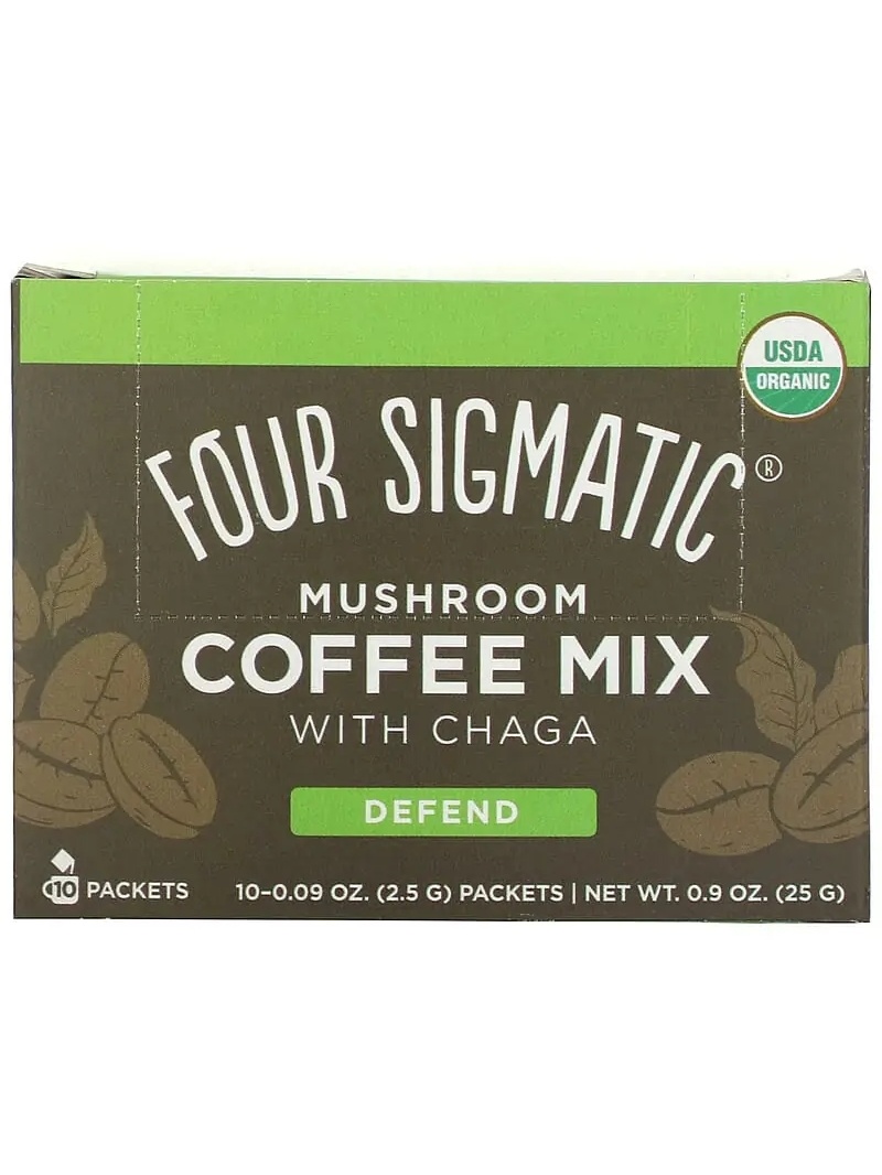 FOUR SIGMATIC Hubová kávová zmes s chagou 10 vrecúšok