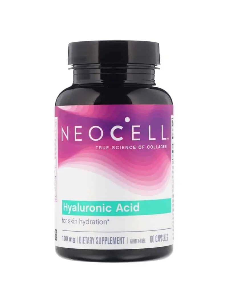 NeoCell kyselina hyalurónová (kyselina hyalurónová, krásna pleť) 60 kapsúl