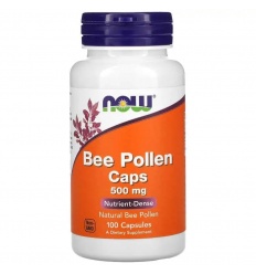 NOW FOODS Bee Pollen 500 mg (Bee Pollen) 100 kapsúl