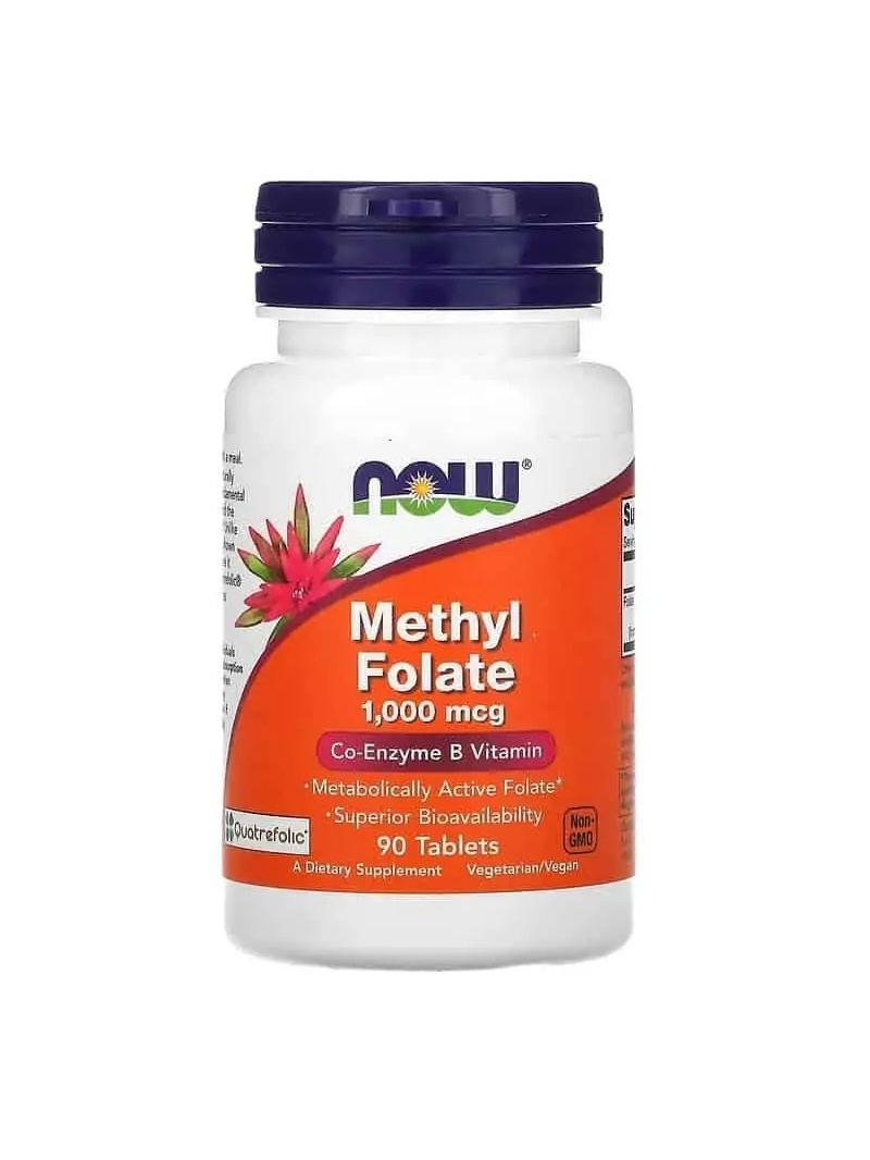 NOW FOODS Methylfolate 90 vegetariánskych tabliet