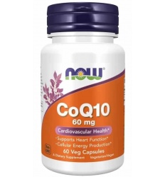 NOW FOODS CoQ10 60 mg (CoQ10) 60 vegetariánskych kapsúl