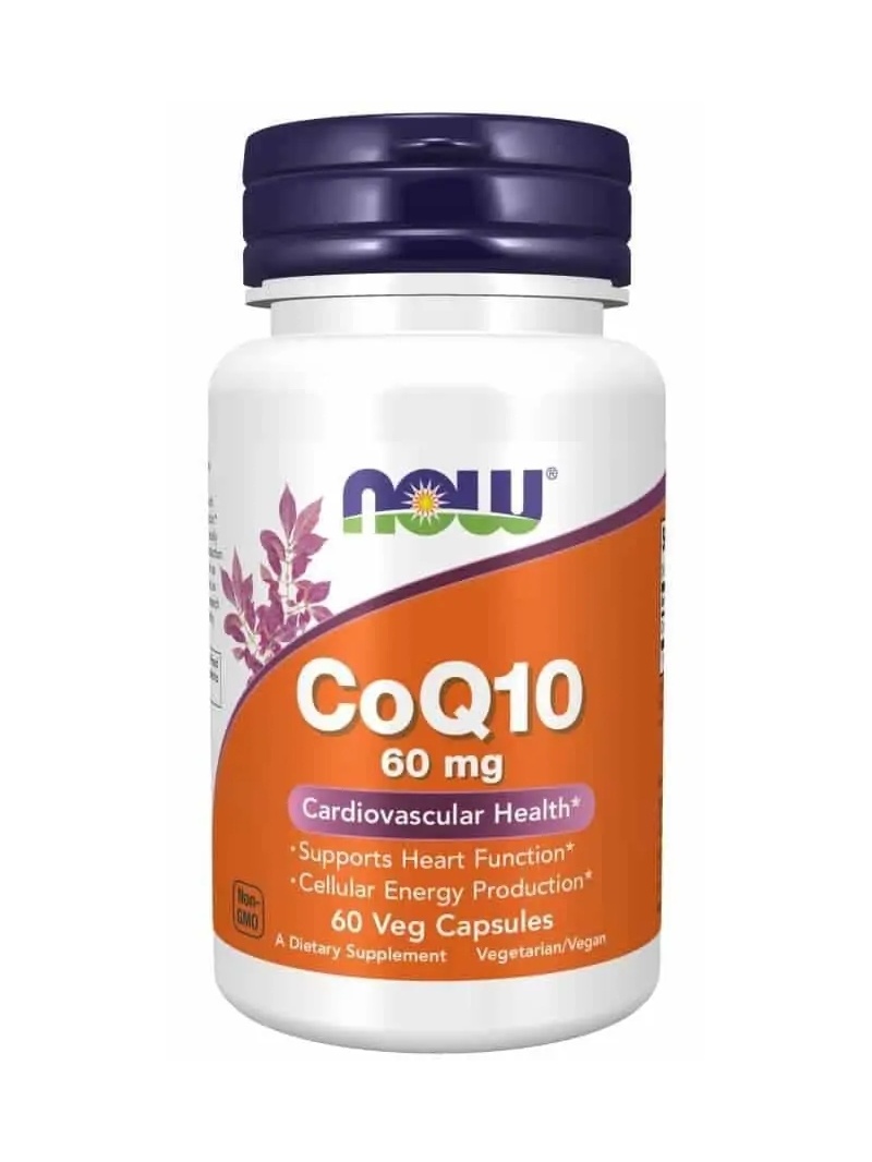 NOW FOODS CoQ10 60 mg (CoQ10) 60 vegetariánskych kapsúl
