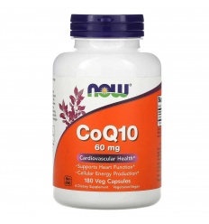 NOW FOODS CoQ10 60 mg (CoQ10) 180 vegetariánskych kapsúl