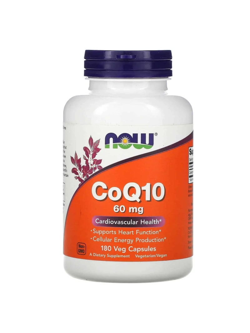 NOW FOODS CoQ10 60 mg (CoQ10) 180 vegetariánskych kapsúl