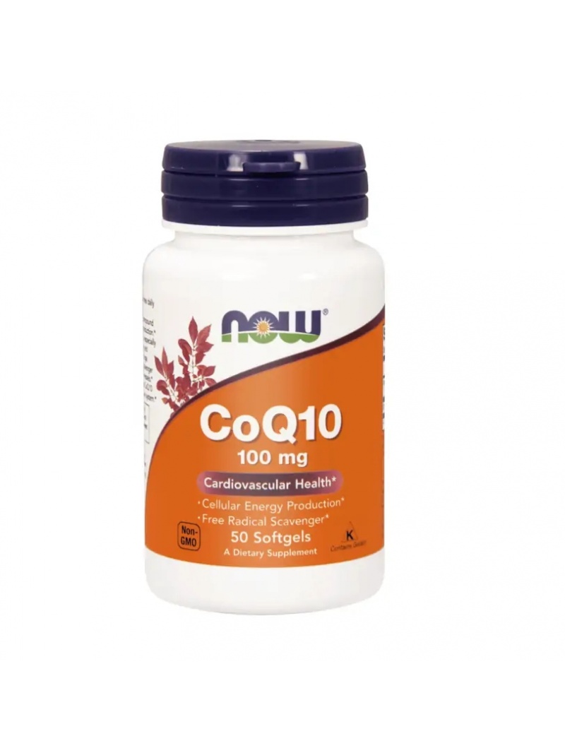 NOW FOODS CoQ10 s vitamínom E 100 mg 50 vrecúšok