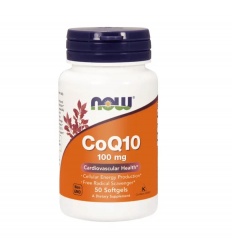 NOW FOODS CoQ10 s vitamínom E 100 mg 50 vrecúšok