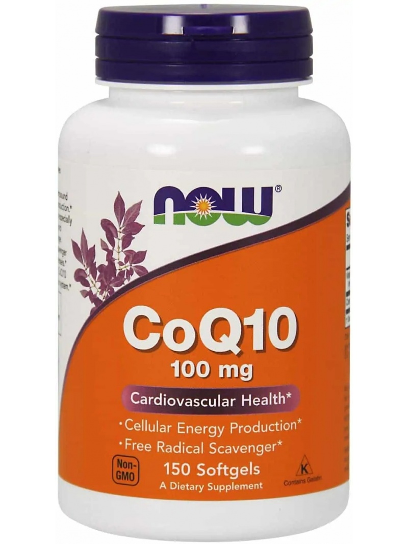 NOW FOODS CoQ10 s vitamínom E 100 mg 150 vrecúšok