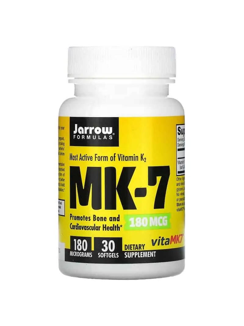 JARROW FORMULAS Vitamín K2 MK-7 180 mcg (vitamín K2 MK-7) 30 balení