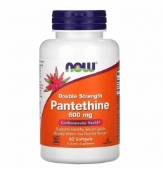 NOW FOODS Pantethine 600 mg s dvojitou silou 60 mäkkých gélov