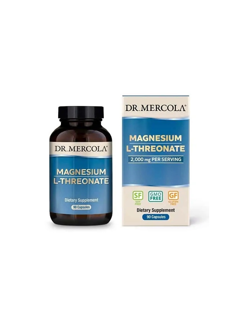 DR. MERCOLA Magnézium L-Threonát (L-Threonát horečnatý, Brain Work) 90 kapsúl