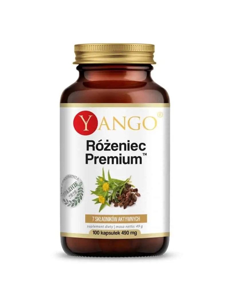 YANGO Ruženec Premium (Rhodiola Rosea, Adaptogen) 100 vegetariánskych kapsúl