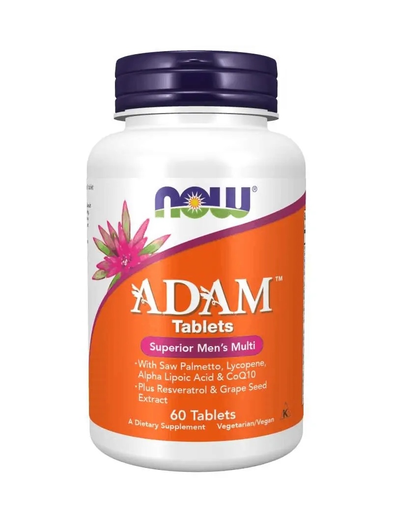 NOW FOODS Adam Multivitamín (Multivitamín pre mužov) 60 vegetariánskych tabliet