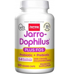 JARROW FORMULAS Jarro-Dophilus + FOS (Zmes probiotických kmeňov a fruktooligosacharidov) 100 kapsúl