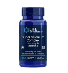 Life Extension Super Selenium Complex - Selén&#39;s vit. E - 200 mcg - 100 vegetariánskych kapsúl