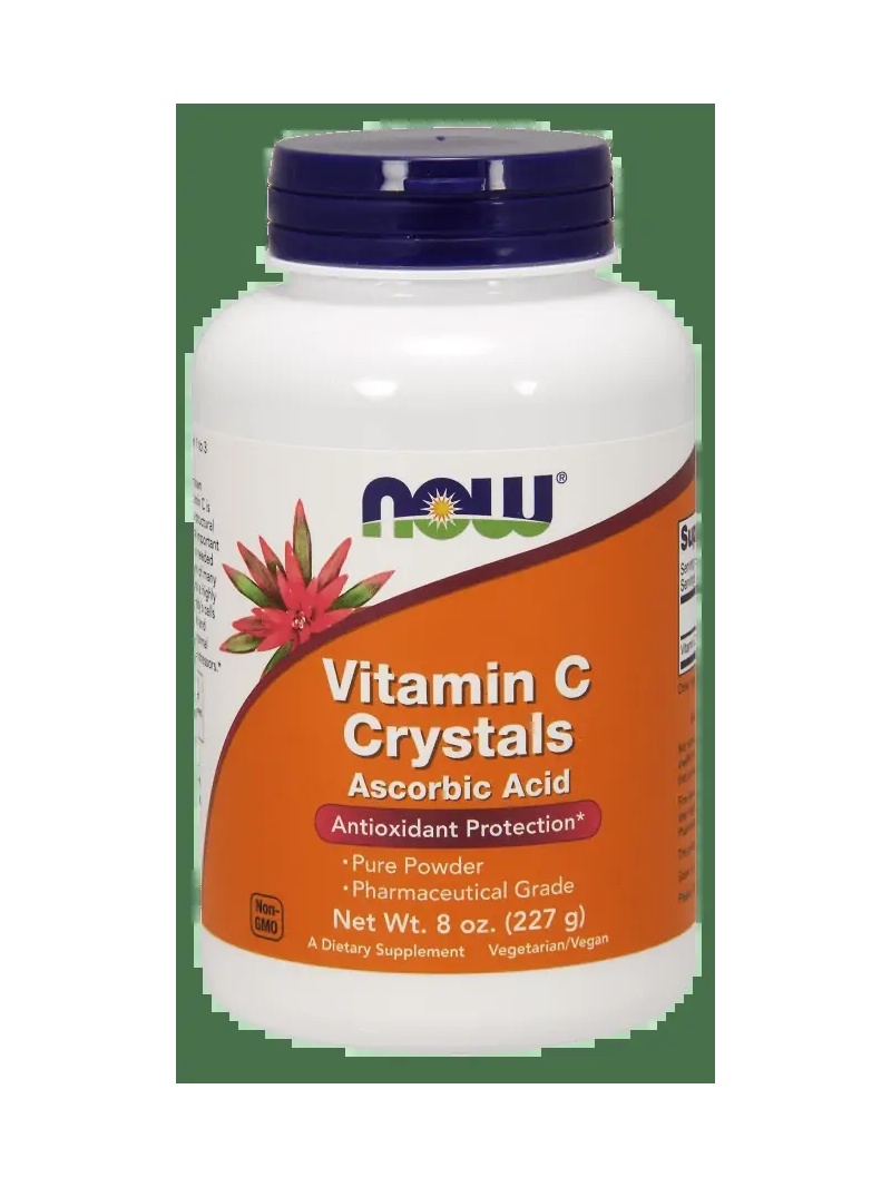 NOW FOODS Vitamín C (vitamín C - kyselina askorbová) - 227g Vegan