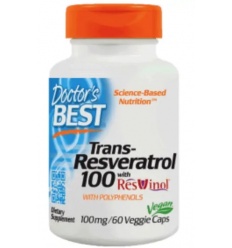 Najlepší Trans-Resveratrol s Resvinolom 100 mg (Resveratrol) 60 vegetariánskych kapsúl
