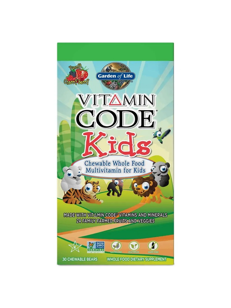 GARDEN OF LIFE Vitamin Code Kids, žuvacie multivitamíny pre deti - 30 gumičiek
