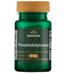 SWANSON Fosfatidylserín (fosfatidylserín) 100 mg – 30 kapsúl