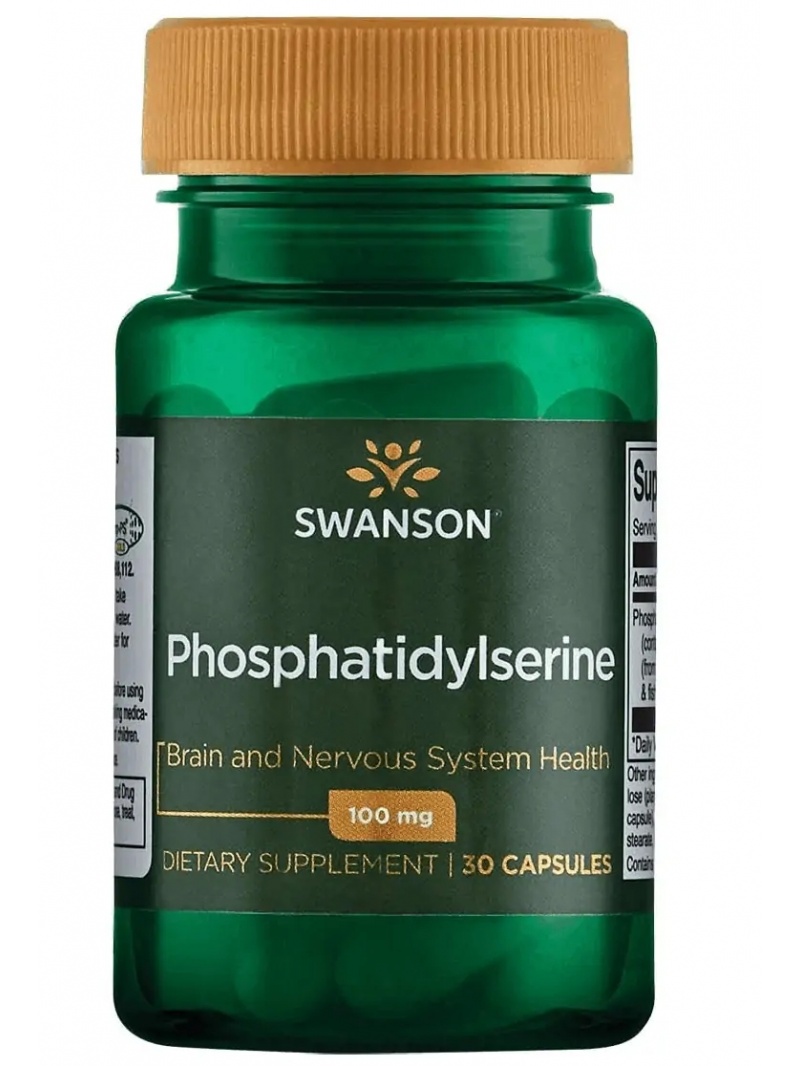 SWANSON Fosfatidylserín (fosfatidylserín) 100 mg – 30 kapsúl