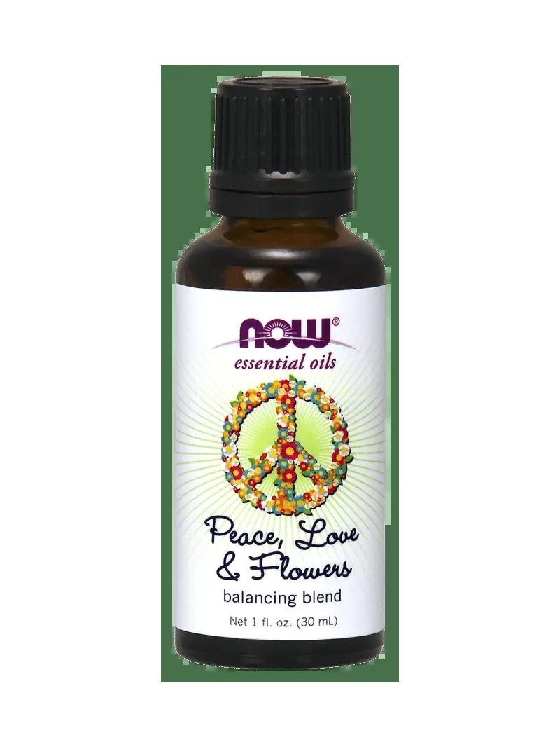 NOW FOODS Peace, Love & Flowers Essential Oil Blend - 30 ml