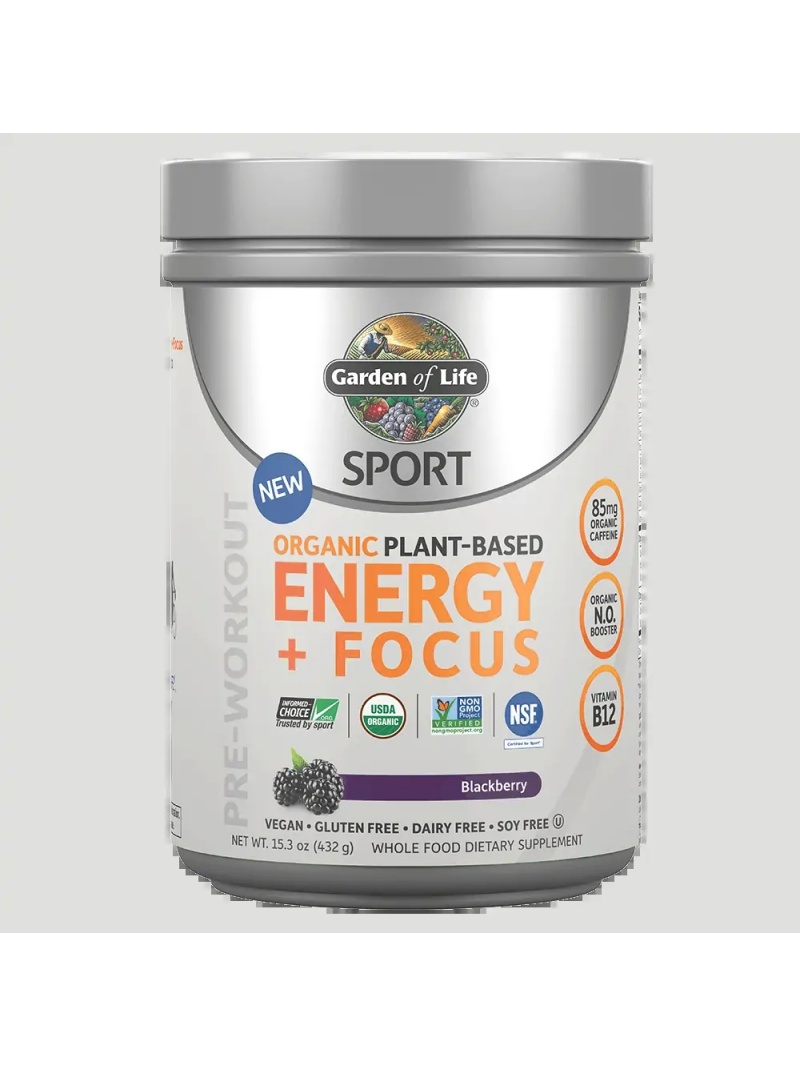 GARDEN OF LIFE SPORT organická energia na rastlinnej báze + predtréningové zameranie (certifikácia NSF pre športové veganské pre