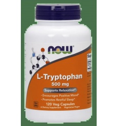 NOW FOODS L-tryptofán 500 mg – 120 vegánskych kapsúl