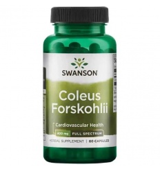 SWANSON Coleus Forskohlii (ajurvédska bylina Forskolin) 400 mg – 60 kapsúl