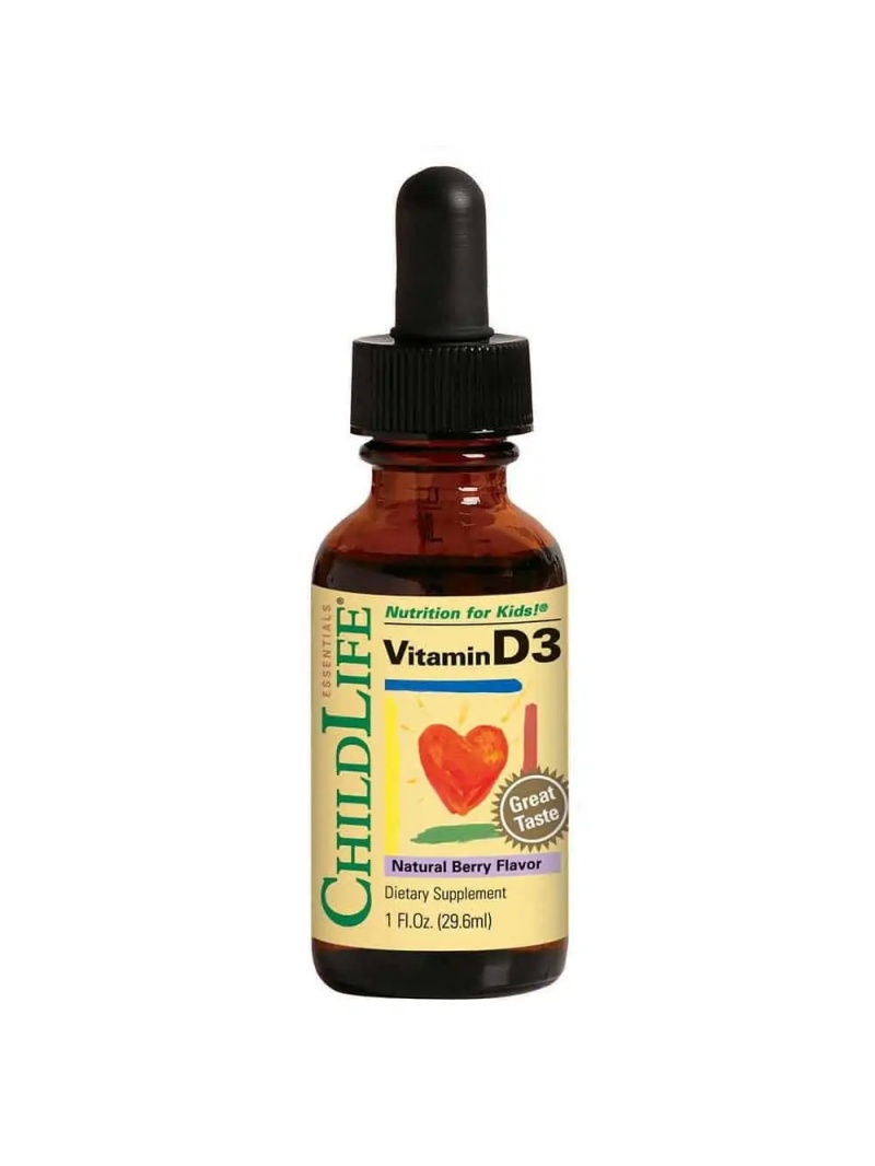ChildLife Tekutý vitamín D3 (vitamín D3 v kvapkách) 29,6 ml Prírodná príchuť Berry
