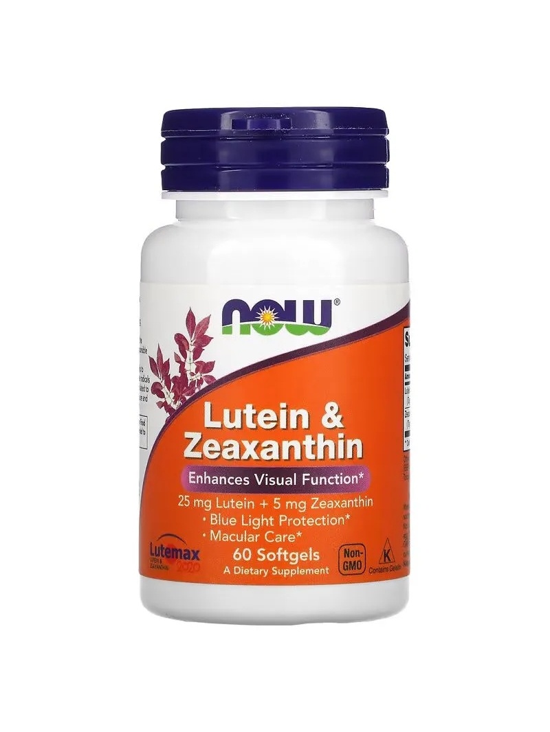 NOW FOODS Luteín & Zeaxantín 60 mäkkých gélov