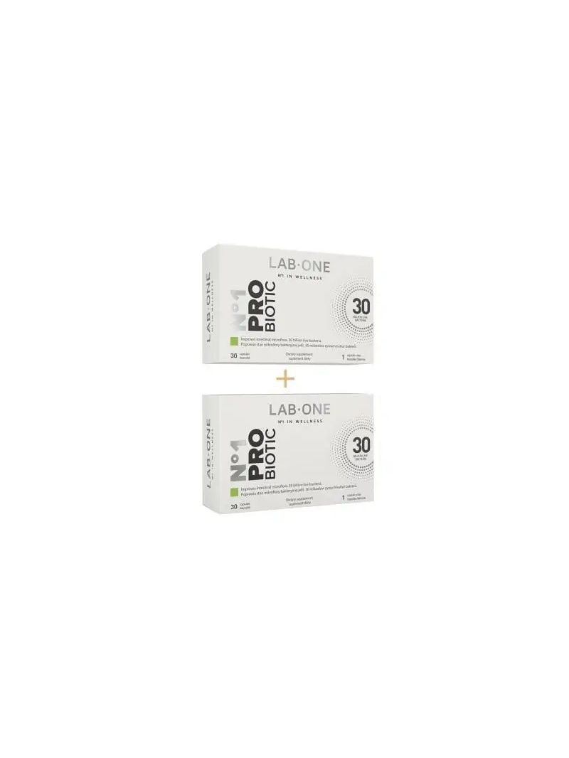 LAB ONE N°1 ProBiotic (sada probiotík 2 balenia) – 2 x 30 vegánskych kapsúl