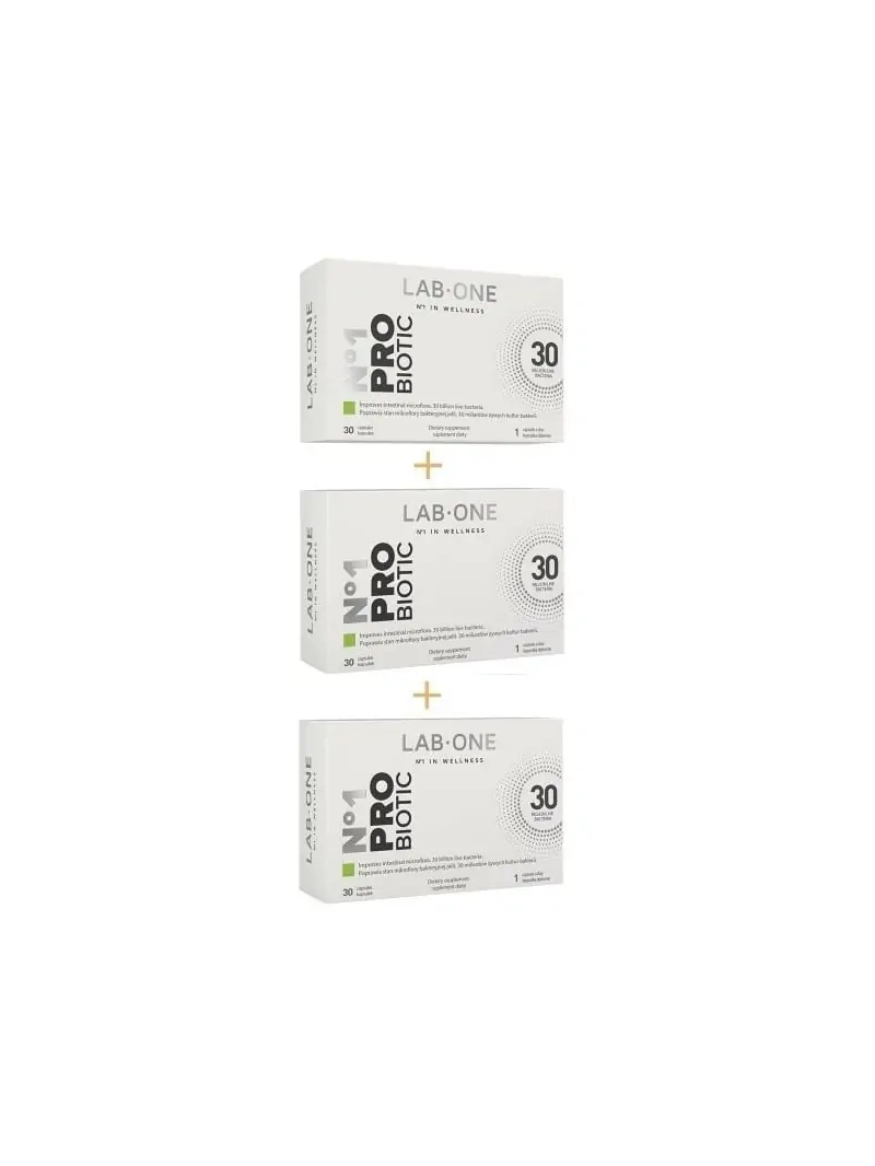 LAB ONE N°1 ProBiotic (probiotická sada 3 balenia) – 3 x 30 vegánskych kapsúl