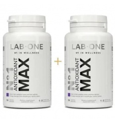 LAB ONE N°1 Antioxidant MAX (sada antioxidantov 2 balenia) – 2 x 50 vegánskych kapsúl