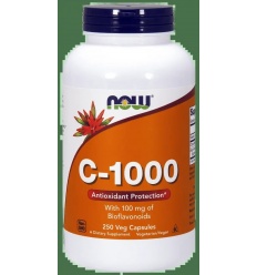 NOW FOODS Vitamín C-1000 s bioflavonoidmi 250 vegánskych kapsúl