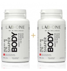 LAB ONE N°1 Shaper Body (spaľovač, energia a čistič) SET 2 x 90 vegánskych kapsúl