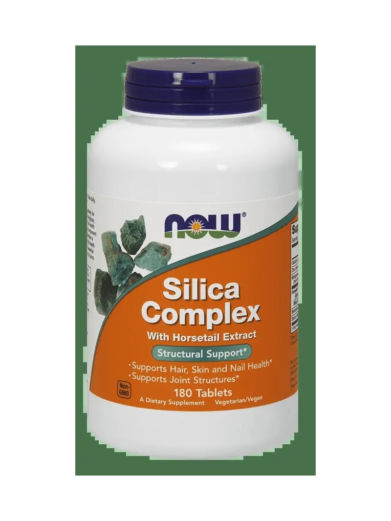 NOW FOODS Silica Complex s extraktom z prasličky roľnej 180 vegánskych tabliet